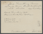 Jere Huntting's house. West side Main Street, opposite Presbyterian Chapel. East Hampton, East Hampton