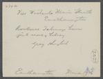 Rockwell Talmage House. North of Library, west side of Main Street. East Hampton, East Hampton