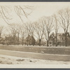 View of houses on west side Main Street and south side of Buell's Lane. East Hampton, East Hampton