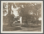 Samuel Hedges house on left.  West side Main Street, west of the Village Green. East Hampton, East Hampton