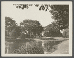 Osborne House. Hotel on right. View of Town Pond. North side Main Street. East Hampton, East Hampton