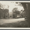 Post Office. Erected 1909 by Samuel H. Parsons after old building was destroyed by a fire. Samuel Jaffe's Luncheon on left. Main Street, west side Newton's house. East Hampton, East Hampton