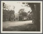 Post Office. Erected 1909 by Samuel H. Parsons after old building was destroyed by a fire. Samuel Jaffe's Luncheon on left. Main Street, west side Newton's house. East Hampton, East Hampton