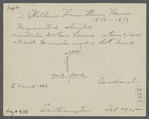 William Huntting's house. North side Newton's Lane. East Hampton, East Hampton