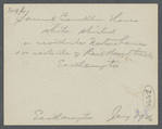 Samuel Conklin house. Lewis Jones house later. Samuel Jaffee owner now. Built of timber of old Presbyterian Church. North side Newton's Lane, west side of Railroad tracks. East Hampton, East Hampton