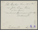 John Brown's house. Built about 1720. North side Amagansett Road. East Hampton, East Hampton