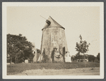 Hook Mill. Charles Hedges and Downing ran this mill. North Main Street, junction of Amagansett Road and Three Mile Harbor. East Hampton, East Hampton
