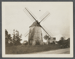 Hook Mill. Charles Hedges and Downing ran this mill. North Main Street, junction of Amagansett Road and Three Mile Harbor. East Hampton, East Hampton