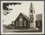 Methodist Episcopal Church. Hook Schoolhouse and Old Chapel at the Hook. North Main Street. East Hampton, East Hampton