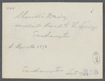S. Sherrill's Dairy (1873). South side road to the Springs. East Hampton, East Hampton
