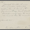 Joseph Miller's house. Formerly A.J. Bennett (1873). West of road leading to Gardiners Bay, East Harbor. Stood formerly on the road and was moved down the meadow. East Hampton, East Hampton