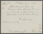 P. Edwards house. West side road from Acabonack To Fire Place. The Springs. East Hampton, East Hampton