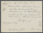 G.S. Miller's house (1873). Eastern part not attached to other house. West side road from Acabonack to Fire Place. East Hampton, East Hampton