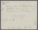 A. Foster's house.  East side road from Acabonack to Fire Place. East Hampton, East Hampton