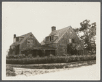 Cpt. John Dayton's house (1776). Bullet embedded in door shot from Bay. South side Bridgehampton Road, north end of Georgica Pond. East Hampton, East Hampton