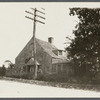 Cpt. John Dayton's house (1776). Bullet embedded in door shot from Bay. South side Bridgehampton Road, north end of Georgica Pond. East Hampton, East Hampton