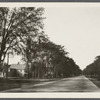 View of Main Street. (Left is a Mulford House). Amagansett, East Hampton