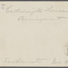 E.J . Cartwright's house. South side Main Street, west of Parsons house. Main Street opened 1672. Amagansett, East Hampton
