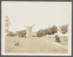 Windmill and windmill cottage. Windmill burned down July 1924. Abraham Parsons last owner. West side Windmill Lane, north of West Main Street. Amagansett, East Hampton
