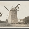 Windmill and windmill cottage. Windmill burned down July 1924. Abraham Parsons last owner. West side Windmill Lane, north of West Main Street. Amagansett, East Hampton