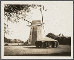 Windmill and windmill cottage. Windmill burned down July 1924. Abraham Parsons last owner. West side Windmill Lane, north of West Main Street. Amagansett, East Hampton