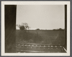View of ocean at east end of Amagansett Road from train. Amagansett, East Hampton