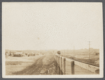Railroad Station in center. Montauk Inn on right. East Hampton, East Hampton