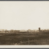 View of Montauk Depot from hill on west side of Fort Pond. Montauk, East Hampton