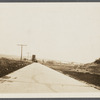View. Road leading from Montauk Railroad Station around Fort Pond to Hither Plains. Montauk, East Hampton