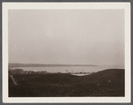 View of Montauk Station and Fort Pond Bay looking west from hills. Montauk, East Hampton