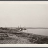 View of Fort Pond Bay with Rocky Point. Montauk, East Hampton