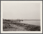 View of Fort Pond Bay with Rocky Point. Montauk, East Hampton