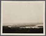 View of Montauk Village from hills. Montauk, East Hampton