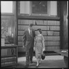 Unidentified people in a library