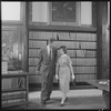 Unidentified people in a library