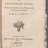 Mémoire sur l'esclavage des Negres