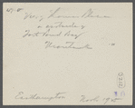 Thomas Place (house). On Culloden Point side, Fort Pond Bay. Montauk, East Hampton