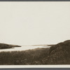 View of Fort Pond, looking south from hill. Site of Camp Welsh in distance. Montauk, East Hampton