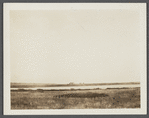 View of Fort Pond showing Canteen of Camp Welsh (formerly Hither Plains). Montauk, East Hampton