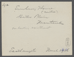 Embury house (center). Hither Plains, view looking southwest. Montauk, East Hampton