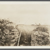 Cellar foundation of first house. House erected by S. Hughes (1702), burnt down (1908). Montauk, East Hampton