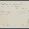 Cellar foundation of first house. House erected by S. Hughes (1702), burnt down (1908). Montauk, East Hampton