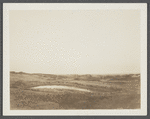 Pond between burial ground and site of first house. Montauk, East Hampton