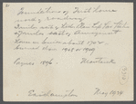 Foundation of first house, north of roadway. Erected 1702, burnt down 1908 or 1909. Montauk, East Hampton