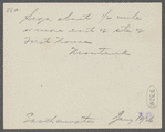 View. Sign about 1/2 mile or more east of site of first house. Montauk, East Hampton