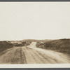 View of road between first and second house looking west. Montauk, East Hampton