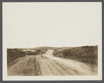 View of road between first and second house looking west. Montauk, East Hampton