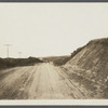 View of road west of Hither Plain Life Savings Station. Between first and second house looking west. Montauk, East Hampton