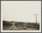 View of road between first and second house looking east. Montauk, East Hampton