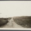 View of road between first and second house looking west. Montauk, East Hampton